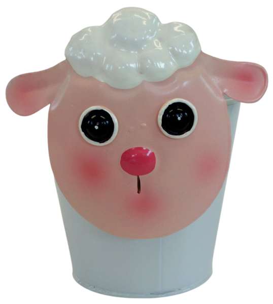 Lustiger Blumentopf Schaf - Gartendekoration